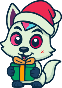 Holiday Zombie Fox Chibi