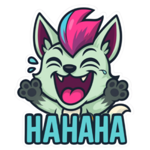 Zombie Fox Laughing