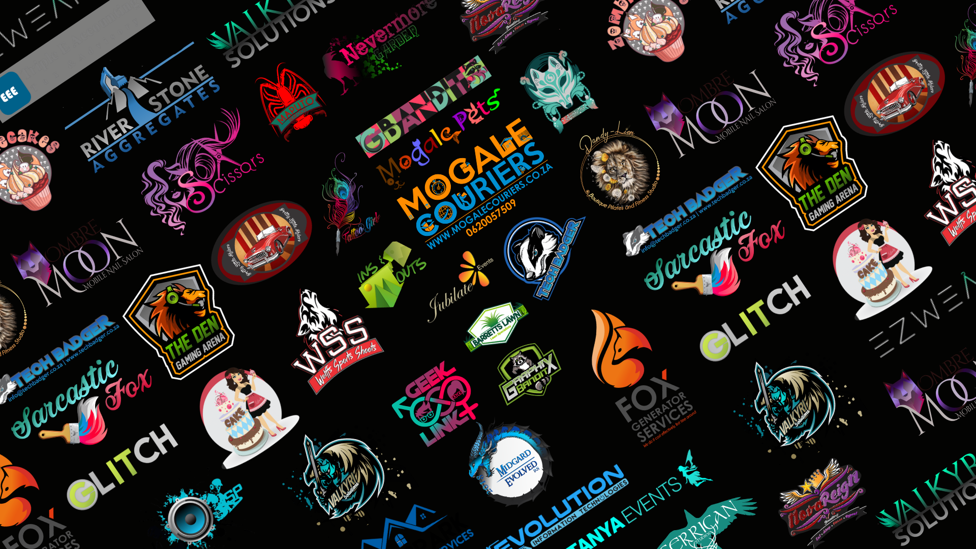 Logo design mosaic